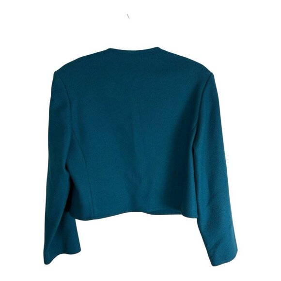 Pendleton Womens Jacket  6 Virgin Wool Buttons Blazer Blue Structured - Picture 2 of 12